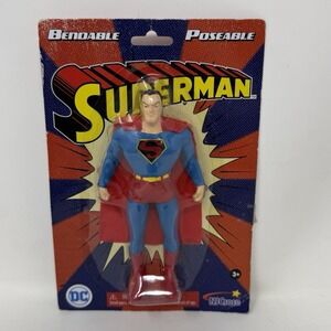 Croce Superman Bendable Poseable DC Comics Action Figure NIP